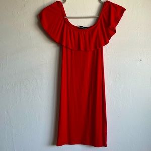 Pretty Little Thing, red dress. Size USA 0